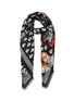Main View - Click To Enlarge - ALEXANDER MCQUEEN - Skull floral print pashmina foulard scarf