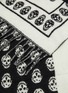 Detail View - Click To Enlarge - ALEXANDER MCQUEEN - Oversized skull jacquard wool stole