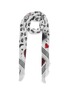 Main View - Click To Enlarge - ALEXANDER MCQUEEN - Mystic skull graphic foulard scarf