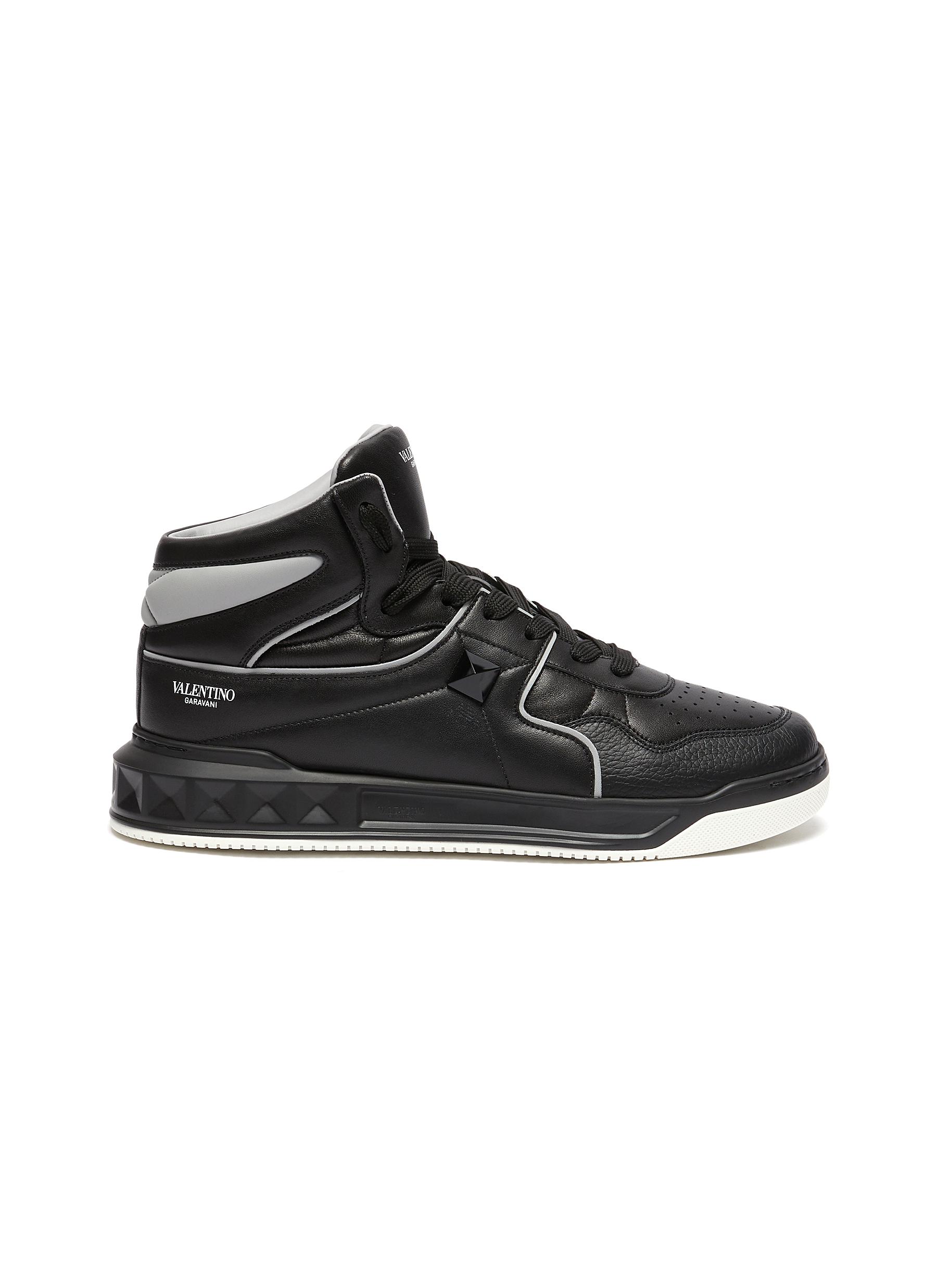 Louis Vuitton LV Trainer Sneaker Boot High Black Grey for Men