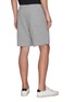 Back View - Click To Enlarge - THEORY - Drawstring Waist Terry Cotton Sweatshorts