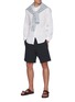 Figure View - Click To Enlarge - THEORY - Drawstring Waist Terry Cotton Sweatshorts