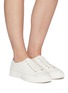 Figure View - Click To Enlarge - PEDDER RED - Linden' cut out sole canvas sneakers