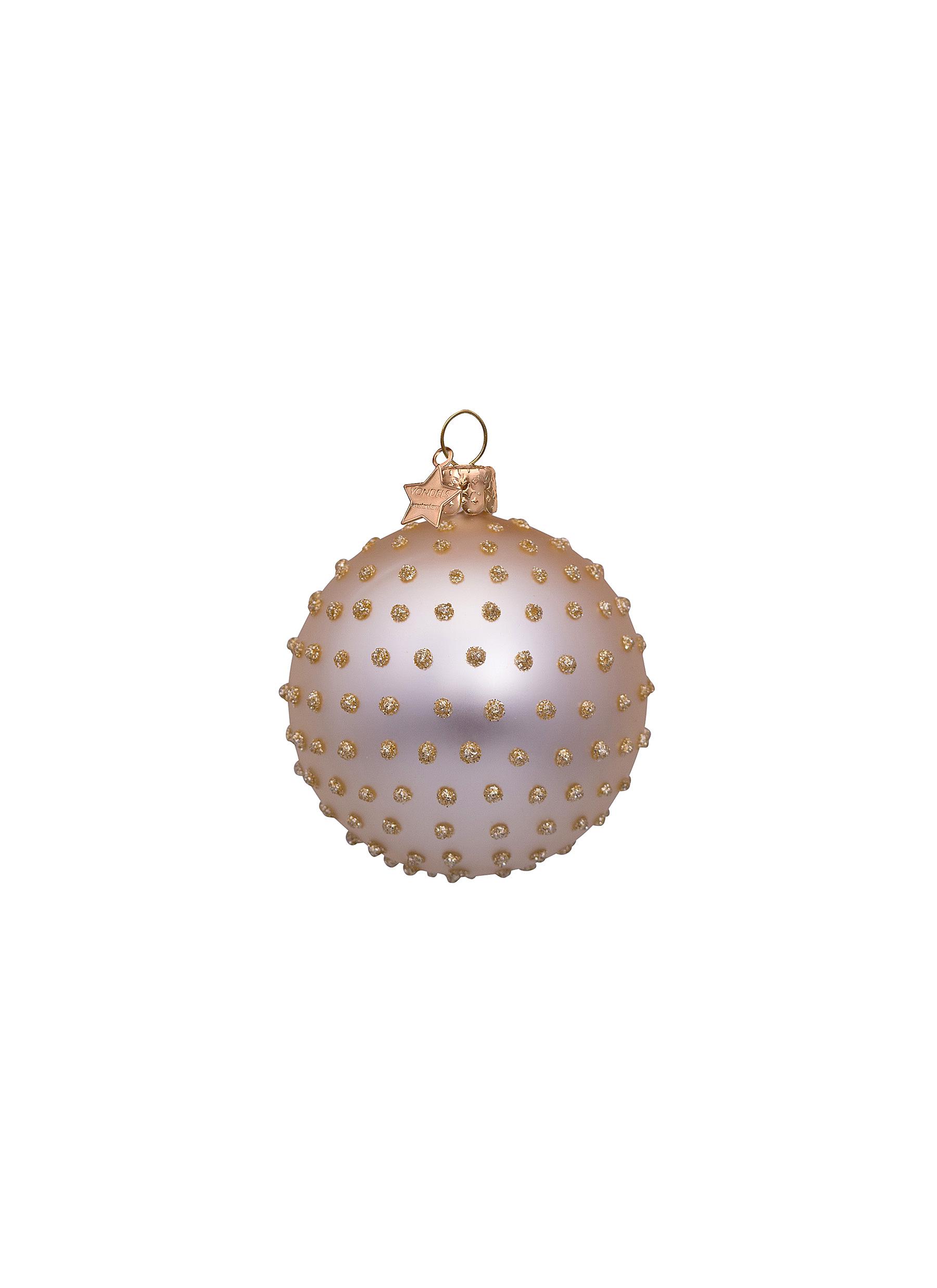 Glittering Dots Glass Ornament