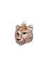 Detail View - Click To Enlarge - VONDELS - Glittering Panther Head Glass Ornament