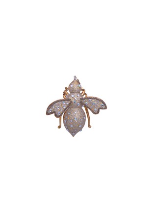 Main View - Click To Enlarge - VONDELS - Iridescent Stone Adorned Bee Glittering Glass Ornament
