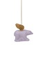 Detail View - Click To Enlarge - VONDELS - Glittering Winged Polar Bear Glass Ornament