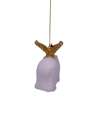  - VONDELS - Glittering Winged Polar Bear Glass Ornament