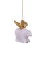 Main View - Click To Enlarge - VONDELS - Glittering Winged Polar Bear Glass Ornament