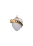 Detail View - Click To Enlarge - VONDELS - Glittering 'Forever' Banner Heart Glass Ornament — White