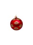 Main View - Click To Enlarge - VONDELS - Glitter Lips Glass Bauble Ball Ornament – Red/Gold