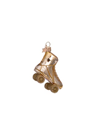 Detail View - Click To Enlarge - VONDELS - Glitter Rollerskate Glass Ornament – Gold