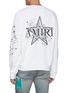 Back View - Click To Enlarge - AMIRI - Paisley Appliqued Star Logo Cotton Crewneck Sweatshirt