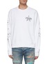 Main View - Click To Enlarge - AMIRI - Paisley Appliqued Star Logo Cotton Crewneck Sweatshirt