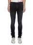 Main View - Click To Enlarge - AMIRI - Worn Effect Side Stripe Slim Fit Jeans