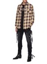 Figure View - Click To Enlarge - AMIRI - Strap Adorned Cargo Washed Black Jeans