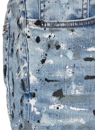  - AMIRI - MX1' Spray Paint Distressed Washed Slim Fit Jeans