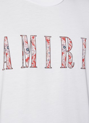  - AMIRI - Paisley Logo Print T-shirt
