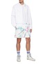 Figure View - Click To Enlarge - AMIRI - Shaded Cherub Print Cotton Crewneck T-Shirt