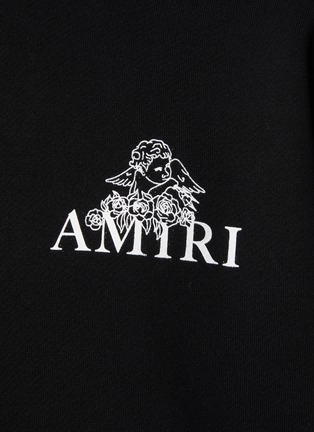  - AMIRI - Back Big Amiri Outline Cherub Graphic Cotton Pullover Hoodie