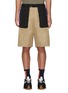 Main View - Click To Enlarge - SACAI - Contrast panel drawstring nylon shorts