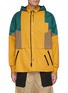 Main View - Click To Enlarge - SACAI - Colourblockdeconstructed hoodie zip shirt