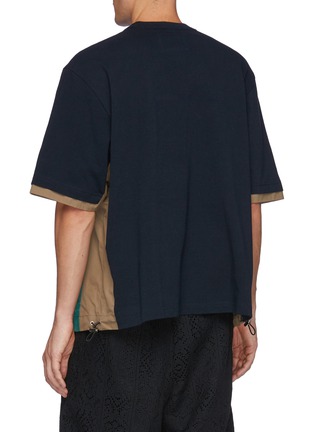 Back View - Click To Enlarge - SACAI - Drawstring outseam insert T-shirt