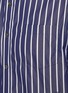  - SACAI - Striped side elastic band insert shirt