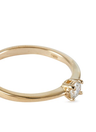 Detail View - Click To Enlarge - GENTLE DIAMONDS - Alora' lab grown diamond 9k gold ring