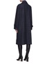 Back View - Click To Enlarge - NINA RICCI - Oversized Houndstooth Double Breast Coat