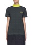 Main View - Click To Enlarge - NINA RICCI - Houndstooth Jersey High Neck Top