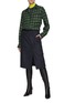 Figure View - Click To Enlarge - NINA RICCI - Houndstooth Jersey High Neck Top