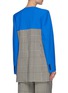 Back View - Click To Enlarge - NINA RICCI - Patchwork Houndstooth Double Breast Blazer