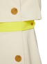  - NINA RICCI - Contrast Waist Panel Double-breast Trench Coat
