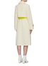 Back View - Click To Enlarge - NINA RICCI - Contrast Waist Panel Double-breast Trench Coat