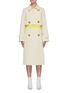 Main View - Click To Enlarge - NINA RICCI - Contrast Waist Panel Double-breast Trench Coat