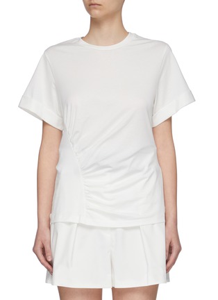Main View - Click To Enlarge - 3.1 PHILLIP LIM - Gathered panel T-shirt