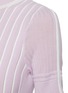  - 3.1 PHILLIP LIM - Lace Jacquard Detail Mock Neck Striped Knit Top