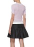 Back View - Click To Enlarge - 3.1 PHILLIP LIM - Lace Jacquard Detail Mock Neck Striped Knit Top
