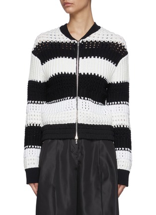 Main View - Click To Enlarge - 3.1 PHILLIP LIM - Bold Stripe Knit Jacket