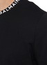  - BALMAIN - Logo Print Collar Cotton T-shirt