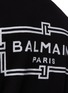  - BALMAIN - Back Logo Jacquard Wool Cardigan