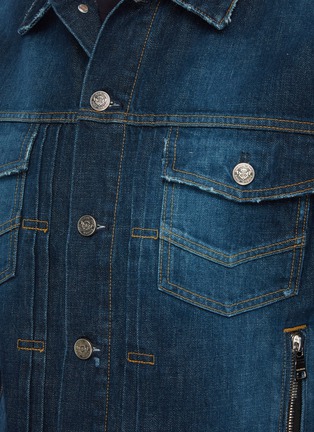  - BALMAIN - Faded embossed logo jeans