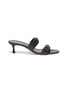 Main View - Click To Enlarge - MANOLO BLAHNIK - Pallera' Double Band Leather Heel Sandals