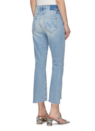 Back View - Click To Enlarge - MOTHER - 'The Insider' Bootcut fray crop step jeans