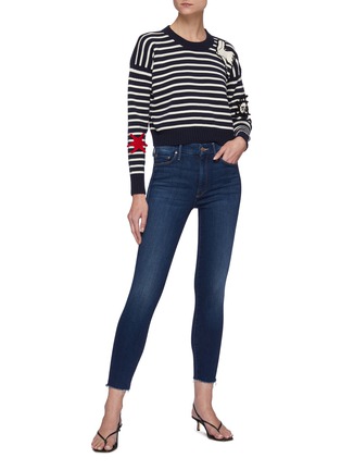 Figure View - Click To Enlarge - MOTHER - 'The Looker' ankle fray skinny jeans