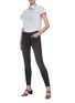 Figure View - Click To Enlarge - MOTHER - 'The Looker' ankle fray skinny jeans