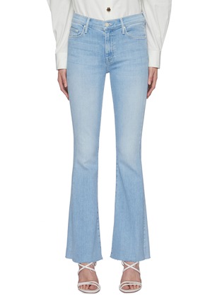 Main View - Click To Enlarge - MOTHER - 'The Weekender' embroidered back flare hem jeans