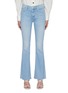 Main View - Click To Enlarge - MOTHER - 'The Weekender' embroidered back flare hem jeans