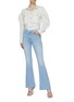 Figure View - Click To Enlarge - MOTHER - 'The Weekender' embroidered back flare hem jeans